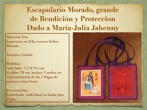 escapulario morado oracion.